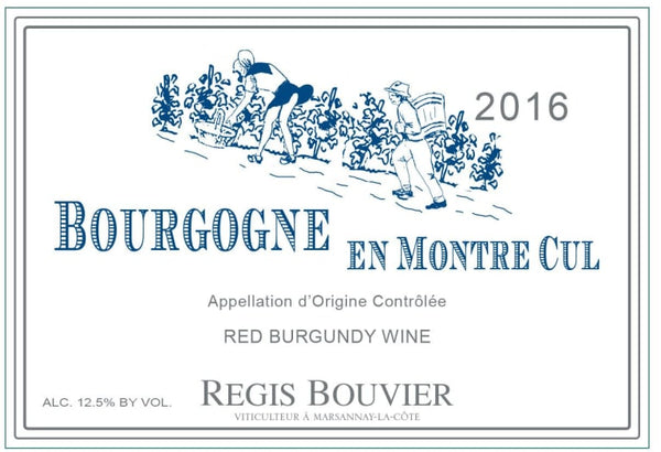 Regis Bouvier Bourgogne Rouge En Montre Cul ROUGE