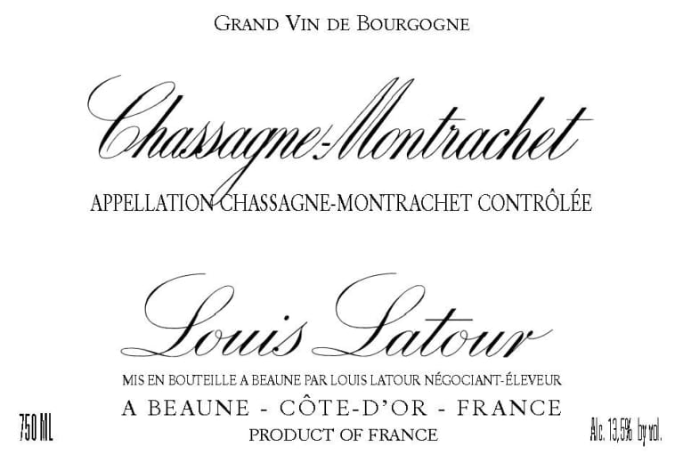 Louis Latour Chassagne Montrachet Blanc