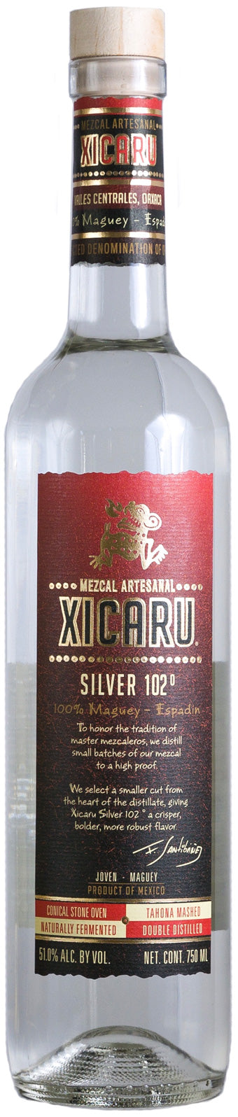 XICARU SILVER MEZCAL102 Mezcal BeverageWarehouse